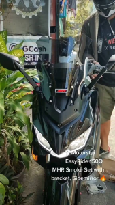 MOTORSTAR ALL EASYRIDE BRACKET SIDEMIRROR AND WINDSHIELD SET