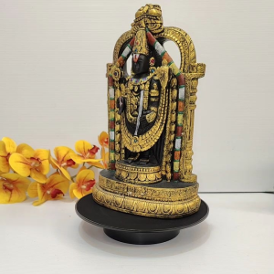 New perumal / Balaji-Tirupati Balaji silai -Venkateshwar / ELUMALAIYAN  for Home Decoration-Antique Finish-Resin-Height-13Inches