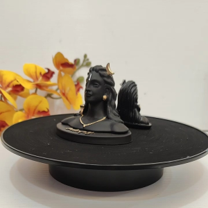 Adiyogi Shiva Statue for Car Dashboard ADI YOGI Pooja & Gift Mahadev Murti Idol Shankara for Home & Office Decor  Black