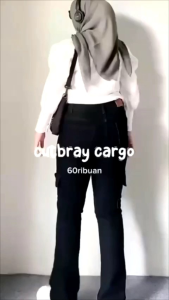 Celana Cutbray Cargo Wanita: Bahan Nyaman & Desain Casual