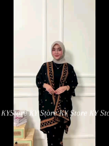 Setelan Cardigan Batik Kondang Outfit Wisuda Kekinian