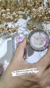 Fairy Lights Journal - READY STOCK/ art journaling/ scrapbook deco: T.G. Sakura Crystal PET tape