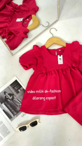 BISA COD AK FASHION setelan anak perempuan one set pakaian dress anak usia 1-5 tahun