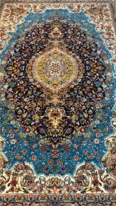 Annas พรมเปอร์เซีย 🇮🇷Iran carpet Natural Silk & New Zealnad Wool ขนาด 150x225 cm (1.50x2.25) เมตร พรมไหมแท้ ขนสัตว์แท้ คมสวยสีสดใส Designs with variety of colors