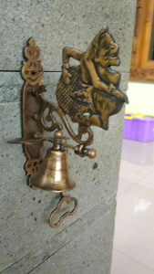 Bel Lonceng Pintu Rumah Kuningan Motif Semar Satuan 1 Pcs