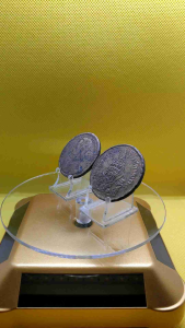 เหรียญสมัยรัชกาลที่5 หนึ่งเซี่ยวร.ศ114-เสี้ยว๔อันเฟื้องจ.ศ.1244 สภาพสวยหายากน่าสะสมเป็นของขวัญที่ระลึก(ขายเหมา2เหรียญคู่)