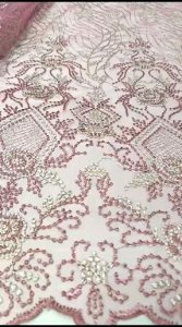 Termurah!! Kain Tulle Twotone Bordir Sulam | Kain Kebaya | Bahan Tulle Dua Warna | Tulle Premium