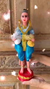 กุมารและกุมารีสูง43ซมฐาน10ซม.