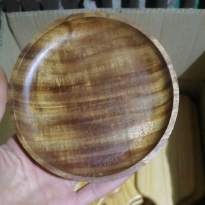 khay gỗ decor khay lót ly  khay gỗ hình tròn nhiều kích thước. màu tối. hàng đẹp giá xưởng 😍