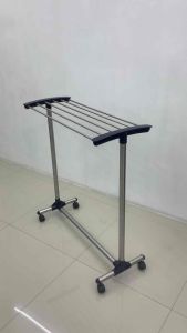 KANTAREEYA ราวตากผ้าขนหนูแบบมีล้อ 32x78x84cm รุ่น KT-EP53 ราวตากผ้าขนหนูแสตนเลส ราวแสตนเลส ราวตากผ้าขนหนูแบบมีล้อ