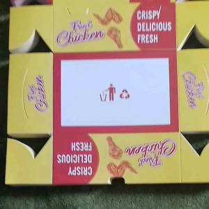 Kemasan Kardus Fried Chicken 100 Lembar Ivory Foil