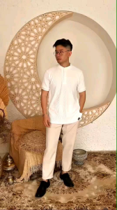 ManClo PC-23 — Nassr Shanghai Polo Shirt polo rajut shanghai pria lengan pendek kancing berkerah baju kaos polo  polos pria cadual dewasa