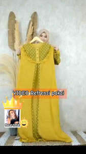 SET gamis 2IN1 premium/gamis set outer premium/gamis polka/gamis salur