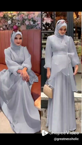 MAXI ORGANZA VELVET MODEL MUSLIM PANJANG TERBARU / GAMIS BAHAN ORGANZA IMPORT / PAKAIAN DRESS MUSLIMAH KEKINIAN / DRESS MUSLIM TERLARIS / BAJU DRESS GAMIS WANITA