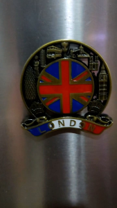 Magnet Kulkas Souvenir London Bendera Inggris Besi