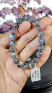 Natural Madagascar High Grade Labradorite Crystal Beads Bracelet LB06