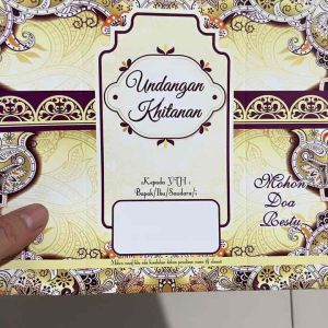 Kartu Undangan Khitanan 1 pak isi 40 (17 cm x 9 cm)