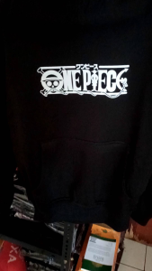 Sweater Hoodie Anime ONE PIECE Logo Fleece Pria Wanita M-XXL