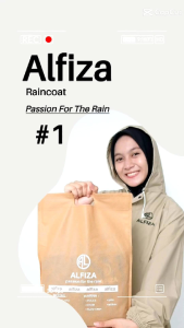 JAS HUJAN JAKET CELANA by ALFIZA best Quality pvc 025 Tebal & Elastis