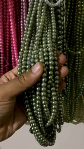 Mutiara sintetis 6MM warna sage green