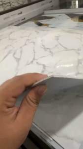 PET UV Self Adhesive Marble Wall Sticker 300cm X 120cm x 2.5m