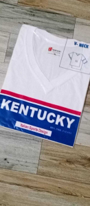 KENTUCKY PLAIN VNECK TSHIRTS FOR ADULT COTTON 3PCS
