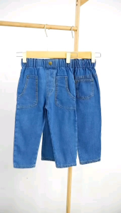 Celana Jeans Panjang Anak Perempuan Highwaist Cewek 2 3 4 5 6 7 Tahun Jins Denim HW