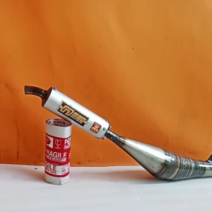 Knalpot RC 100 Bravo Model Samping Plat Karat Suara Garing Kemrincing Original Neo Speed Racing