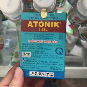 1 Hộp Atonik 10 gói 10ml. Giúp cây xanh lá mỡ lá bật lộc tăng năng suất