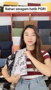 Bahan Kain Seragam Batik PGRI SNI Adem Halus