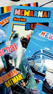 Buku Mewarnai Supermen & Edukasi Anak