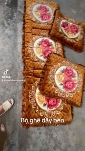 Bộ ghế béo mùa đông thảm ngồi mùa đông loại dầy béo xịn chuẩn kích thước 1m7 ngang 55cm và 2 tấm vuông 55x55cm