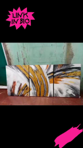 Ukuran Panel Lukisan & Desain Lukisan Abstrak Modern