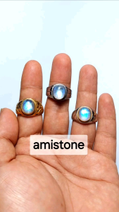 Cincin Batu Biduri Bulan Air Laut Natural