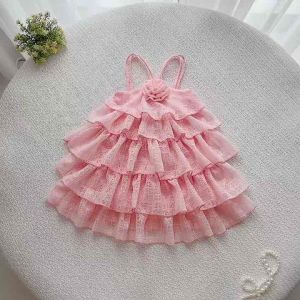 (4-64kg) Đầm Váy Maxi 5 Tầng Mẹ Và Bé Gái NHÍM XÙ KIDS Chất Ren Nhật Mềm Mại V116