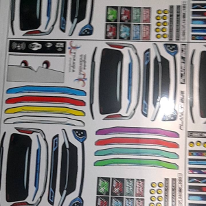 PAKET STIKER LAMPU MINIATUR BUS JET BUS 3 DAN JET BUS 5 BAHAN HOLOGRAM ANTI AIR  ISI 6 PC