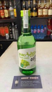Sô Chu Soju Hàn Quốc JINRO GREEN GRAPE 13% 360ml-Vị Nho Xanh