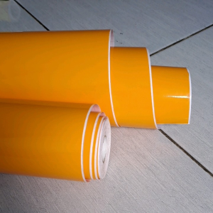 Skotlet Stiker Kuning Tua Glossy Scotlet Motor Kuning Sticker Motor Metic Stiker Lis Motor