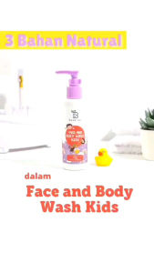 BESERUM Face And Body Wash Kids Usia 1+ | Beserum Sabun Wajah dan Badan Anak