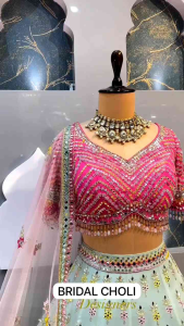 [PRE-ORDER] Semistitched Heavy Faux Georgette Lengha ( Delivery 10 Days )