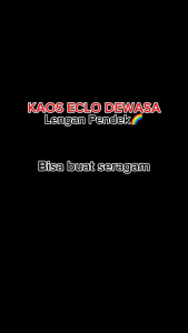 Kaos Eclo Lengan Pendek Kaos Cowok Kaos Wanita Kaos Polos Kaos Lengan Pendek
