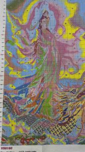 Trânh thêu kín Quan âm từ bi VS8160 kích thước 60 x 90 cm