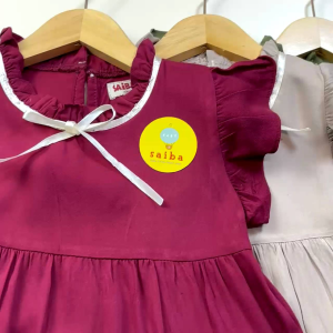 Dress Anak Cantik Saiba / Pakaian Anak Perempuan Rayon Premium