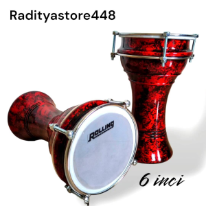 Darbuka Anak Dumbuk Pinggang Ukuran 6 Inci Warna Gold Candy