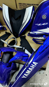 Cover set LC135 LCV2 50th Anniversary DPBMC Blue+Matt Black siap Tampal