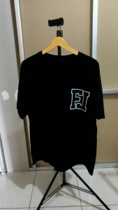 Kaos Oversized Tshirt Logo FL Gambar Depan Belakang Kaos Oversize Wanita/Pria