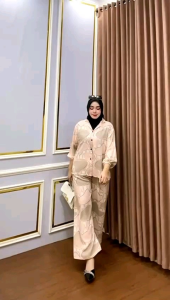 YJ Setelan Kemeja Rayon TP / Rayon Set / Setelan Santai