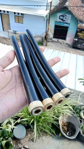 once pipa kayu kelor hitam kombinasi kemuning gading 15 cm B80
