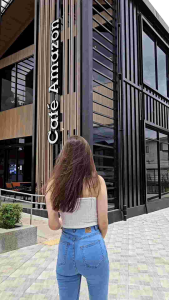 Celana Cutbray Jeans Highwaist Wanita Kekinian
