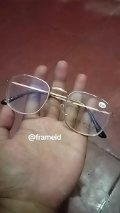 Kacamata Minus Rabun Jauh Lensa Anti Radiasi Blueray Frame Besi Bulat Untuk Pria dan Wanita